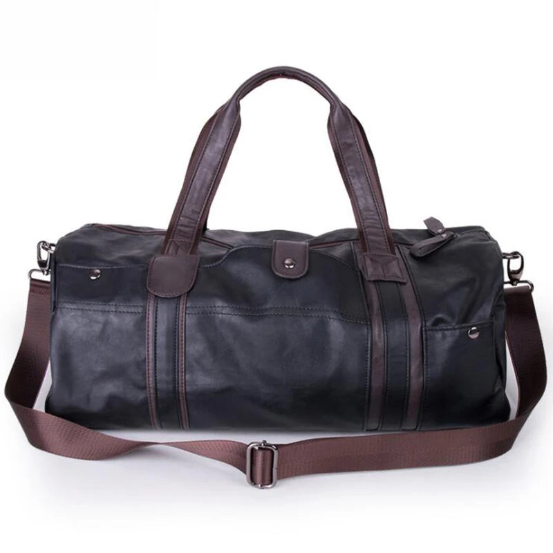 baldauren PU-Leder Sporttasche – Fitness, Gym & Reisetasche für Damen und Herren mit großem Fassungsvermögen