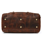 LUUFAN Bolsos de cuero para hombre con bolso de cuero vintage – Bolso de lona Vintage Crazy Horse grande con bolso de mano, bolso de negocios y de fin de semana 
