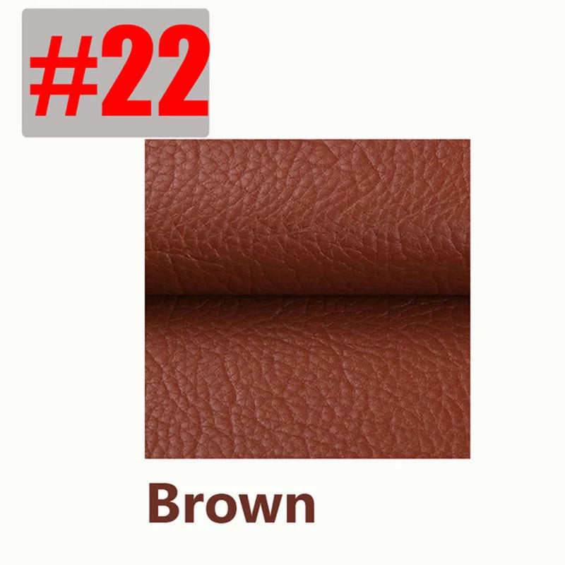 Selbstklebendes PU-Leder Reparatur-Patch – Zuschneidbarer Kunstlederstoff 50 cm / 1 m / 2 m für Sofa, Möbel & Auto