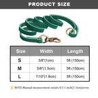 Echte Leder Hundeleine 150 cm – Robuste Führleine für Deutsche Schäferhunde & große Hunderassen