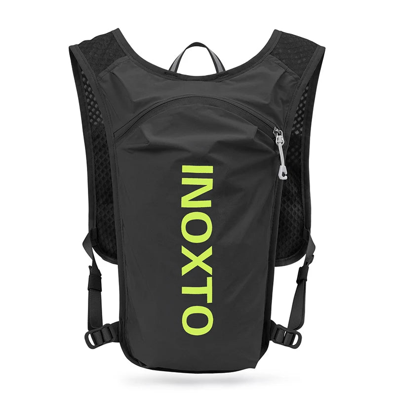 INOXTO Wasserdichter Laufrucksack 5L – Ultraleichte Hydration Vest mit 1,5L Trinkblase für Running, Trail & Mountainbike