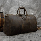 Newsbirds 60 cm Vintage Leder Reisetasche für Herren – Große Weekender Bag aus echtem Rindsleder für 3-Tage-Businessreisen