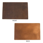 CONTACTO FAMILIA Mauspad &amp; Schreibtischunterlage aus 100 % Nubukleder – Edle Leder Desk Mat für Büro, Laptop &amp; Gaming