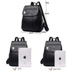 KMFFLY Damen Rucksack aus echtem Schafleder – Vintage Leder-Rucksack in 5 Farben, weich & elegant für Schule, Reise & Alltag