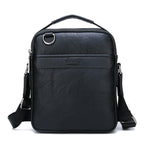 JEEP BULUO Herren 2-teiliges Messenger Bag Set – Split-Leder Schultertasche & Business Crossbody für iPad Mini