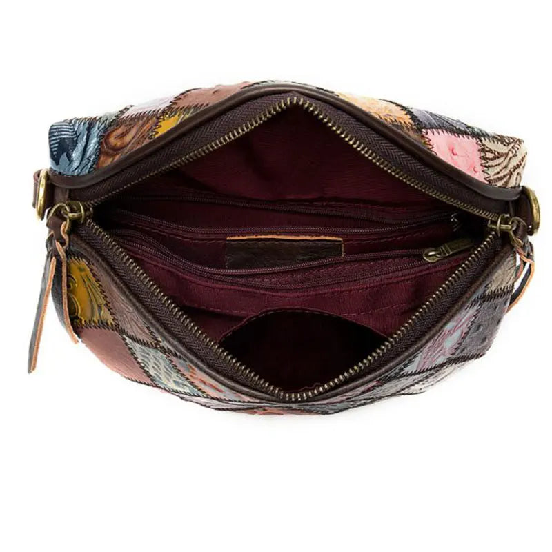 LACHIOUR Damen Bohemia Bauchtasche – Echtes Rindsleder Fanny Pack & Crossbody Bag, Stilvolle Bohemian Hüfttasche