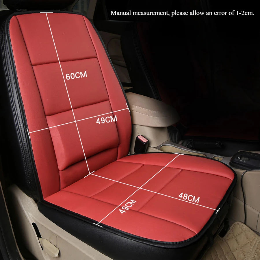 Integrierte Autositzauflage vorne aus Kunstleder – Rutschfester & abriebfester Sitzschutz, universell passend