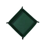 Rechteckige PU Leder Ablageschale mit Samt – Faltbares Storage Tray & Dice Tray für Schlüssel, Geldbörse, Münzen & Spiele