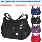Damen &amp; Herren Nylon Handtasche – Oxford Stoff Schultertasche, bolso cruzado con múltiples fundas para todas las etiquetas y viajes