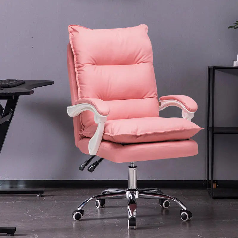 Ergonomischer Gaming Chair aus Leder – Bequemer Sofa-Gamingstuhl mit hoher Rückenlehne, Drehfunktion & Armlehnen für Schlafzimmer, Büro & Gaming Setup