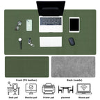 EMTRA Leder Gaming Mousepad - Großes, Rutschfestes &amp; Wasserdichtes Mauspad in Mehrfarben für Büro, Gaming &amp; Homeoffice