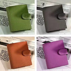 Vintage Leder-Notizbuch A7/M5 – Dreifach gefaltet, weich & nachfüllbar