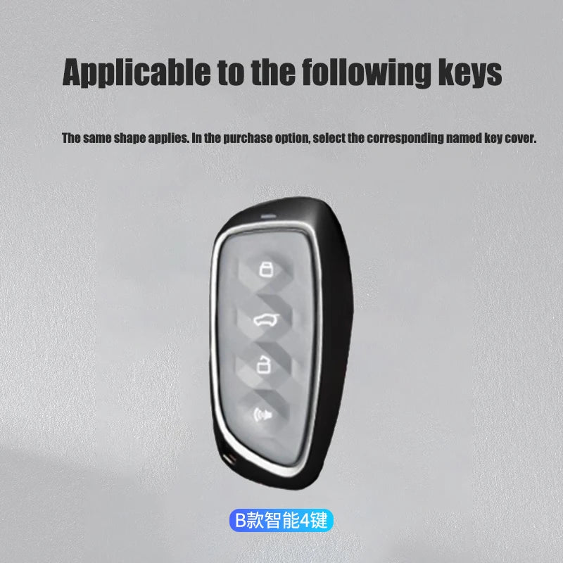 Premium Autoschlüssel Hülle aus Zinklegierung & Leder für Great Wall Haval – Key Case Cover für H6 (2024), H9 (2024), F7x, H5, H3, H2, M6 & mehr