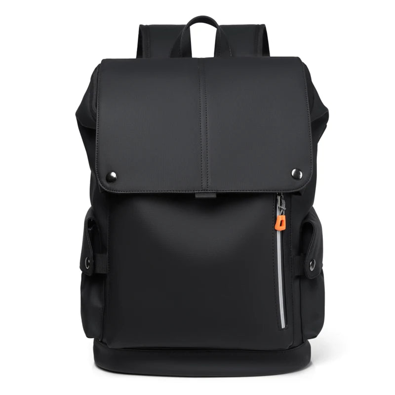 Hochwertiger PU-Leder Herren Laptop Rucksack – Wasserdicht, Große Business & Urban Notebook Tasche mit USB-Ladeanschluss