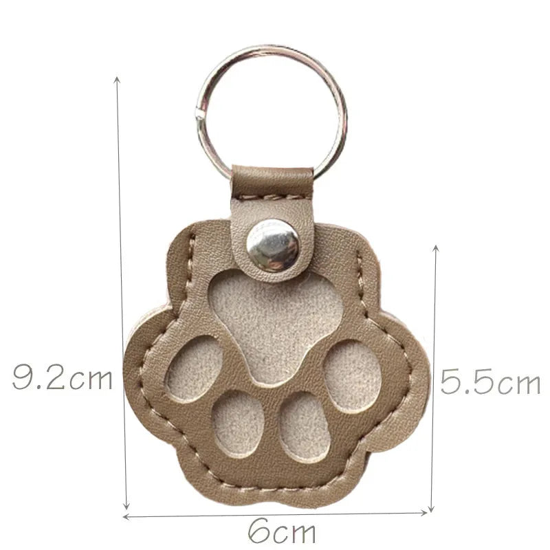 Porte-clés en cuir pour animaux de compagnie – Porte-clés souvenir émotionnel et breloque de sac pour chiens et chats