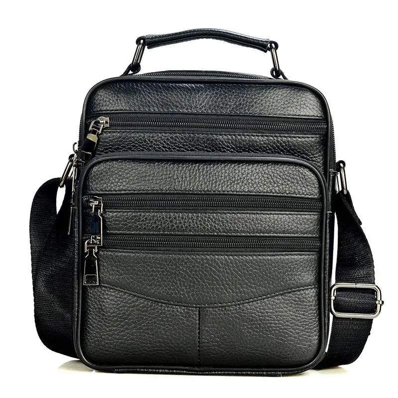 Sac à main pour homme au véritable sac à dos – Sac messager en cuir haut de gamme avec sac à bandoulière pour iPad et Alltag
