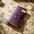 Hochwertiges Leder Traveler Notebook – Handgefertigtes Vintage Tagebuch & Organizer aus Rindsleder