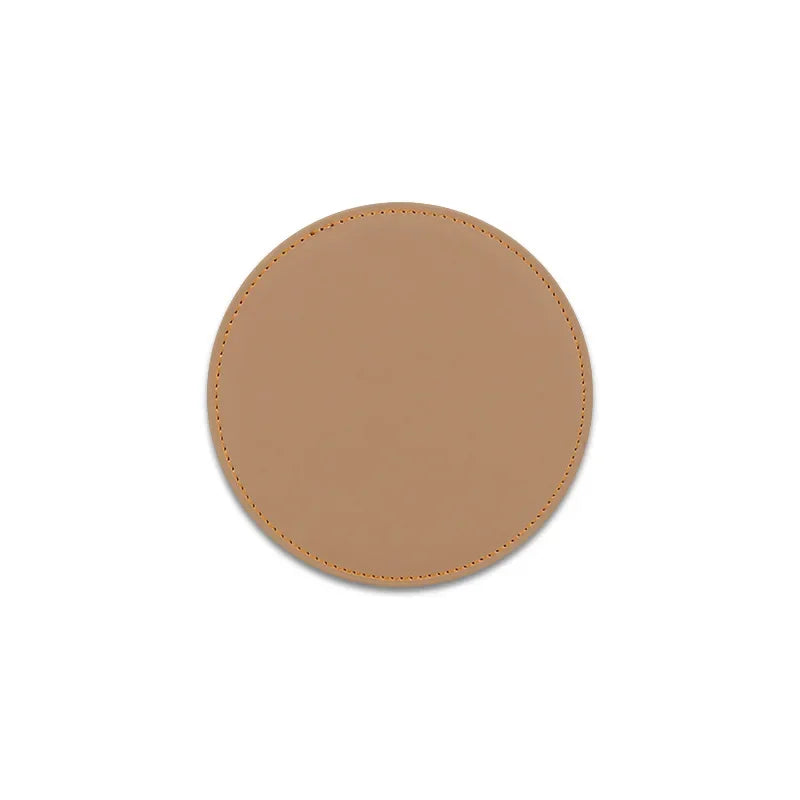 Moderne Untersetzer aus Kunstleder – Stilvolle Getränkeunterlagen für Kaffee, Tee & Wasser | Dekorative Tischsets im Leder-Look