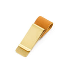 Leder Stiftehalter Clip mit Messing-Lesezeichen – Clip de bolígrafo más elegante para cuadernos y diarios de viajero