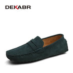 DEKABR Herren Loafer aus echtem Rindsleder – Bequeme Slip-On Mokassins & Driving Shoes in großen Größen bis 49
