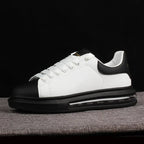 HUISONG Herren Sneakers – Designer Casual Schuhe aus Leder, Plattform-Sneaker, modisch & komfortabel für Alltag und Walking