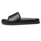 ZXQ Herren Luxus Leder Slipper 2025 – Handgefertigte Sommer Slides aus echtem Rindsleder, cómodas sandalias casuales para hombres 