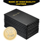 10er Set Leder Rechnungsmappe für Gastronomie – Hochwertige Guest Check Folder &amp; Rechnungspräsenter für Restaurant, Café &amp; Bar 