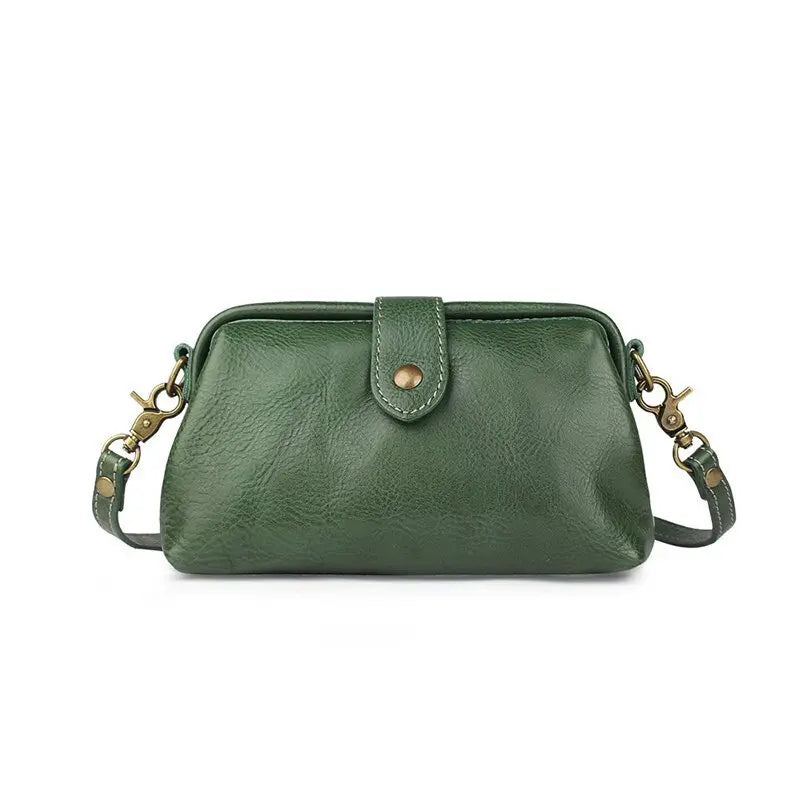 Damen Vintage Mini Crossbody Tasche – Modische kleine Reise- & Make-up-Tasche, tragbare Allround Storage Bag im Leder-Look