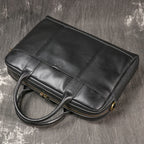 Herren Messenger Bag aus Vollnarbenleder – Multifunktionale Business-Aktentasche & Große Laptop-Tasche