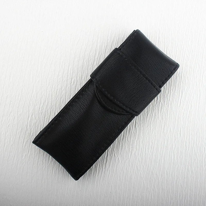 Vintage PU Cuir Stifteetui pour 2 Stifte – Retro Pen Case mit Schutzfunktion pour Füllfederhalter &amp; Rollerball | Idéal pour l'école et le bureau 