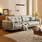 Designer Luxus Ledersofa in Braun – Oversize L-Form Wohnlandschaft für stilvolle Wohnzimmer & exklusive Villen