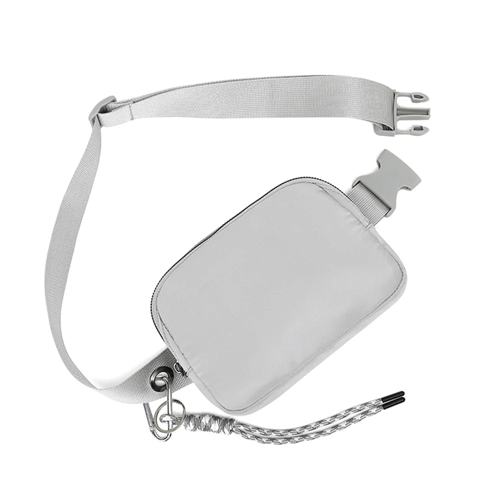 Extra Lange Gurt Fanny Pack – Leichte und Stylische Polyester Bauchtasche mit Handyfach, Umhänge- & Gürteltasche