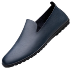 Herren Loafer aus echtem Leder – Atmungsaktive Slip-On Mokassins im italienischen Stil, Sommer Schuhe bis Übergröße 50/51
