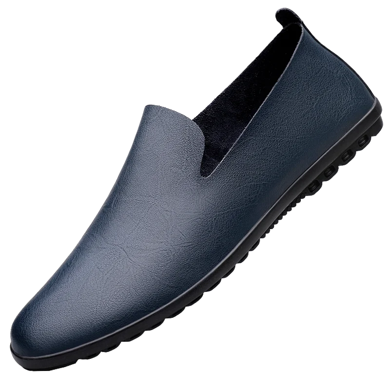 Herren Loafer aus echtem Leder – Atmungsaktive Slip-On Mokassins im italienischen Stil, Sommer Schuhe bis Übergröße 50/51