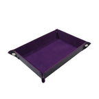 Plateau à dés hexagonal pliable en cuir PU – Würfelschale für RPG, Tabletop &amp; Brettspiele | Vielseitige Aufbewahrungsbox 