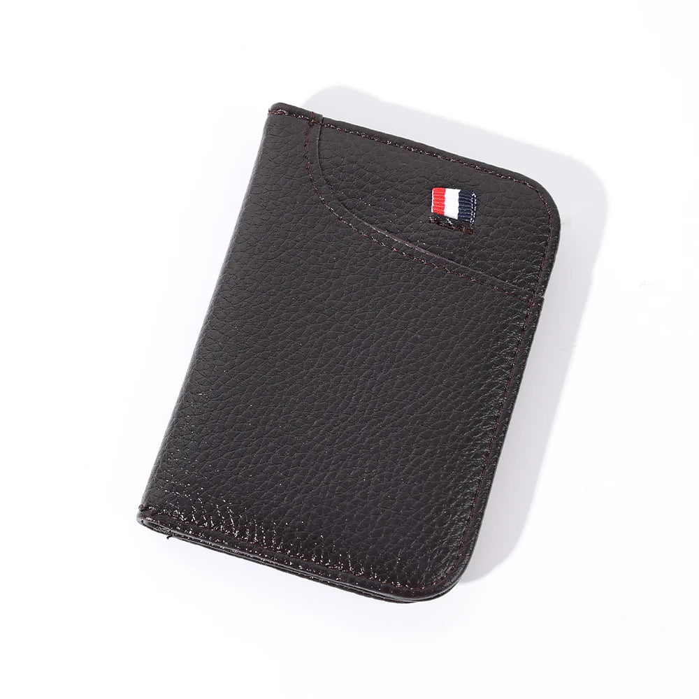 Super Slim Kartenetui aus PU-Leder – Ultraleichte Mini Geldbörse für Kreditkarten, Dünner Card Holder für Herren & Unisex