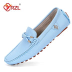 YRZL Herren Loafer Slip-On – Atmungsaktive Moccasins aus PU Leder in Weinrot, bequeme Driving Shoes bis Größe 48