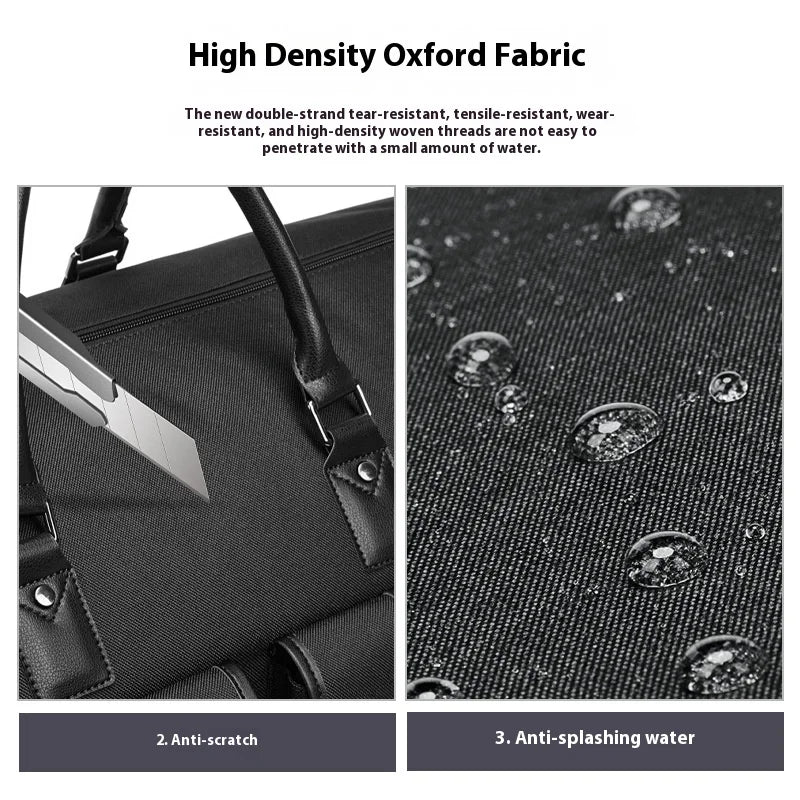 OZUKO Große Oxford Reise-Duffle Bag – Faltbare, wasserdichte Suit- & Weekend Tasche mit Schuhfach, Handgepäck für Damen & Herren