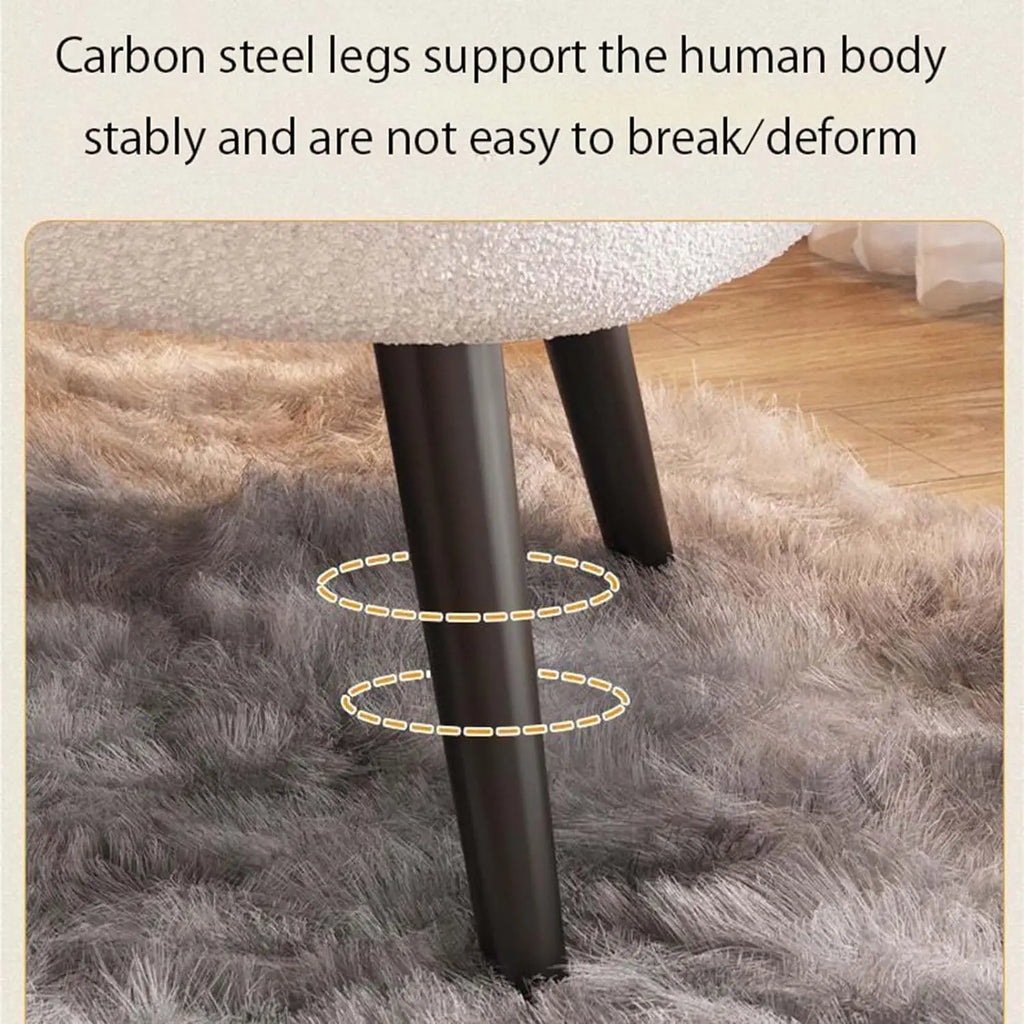 Moderner Leder Accent Chair mit geschwungener Rückenlehne – Lazy Sofa Chair aus echtem Wachsleder, haustierfreundlicher Relaxstuhl für Wohnzimmer &amp; Schlafzimmer