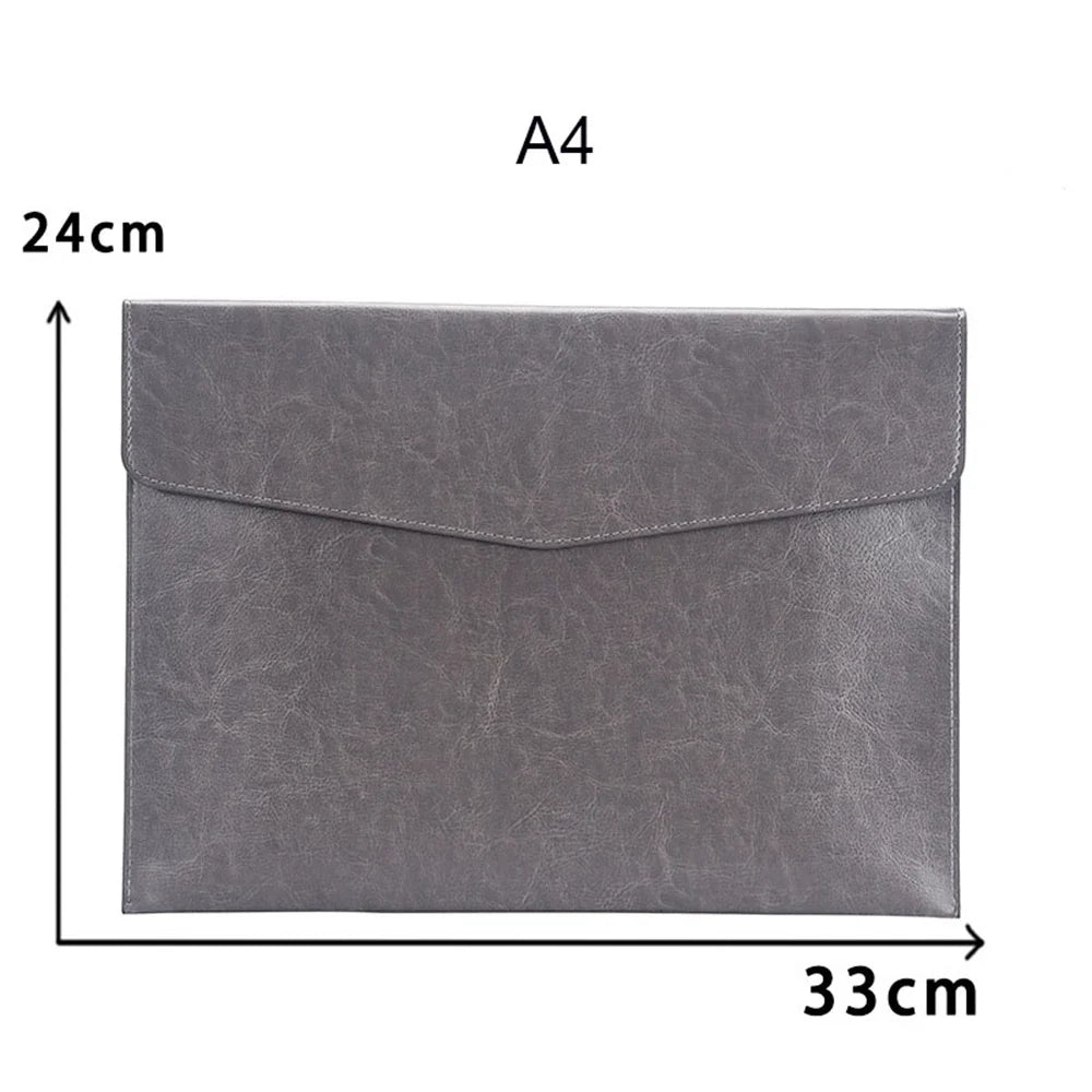 A4 / A6 Leder Dokumentenmappe aus PU-Leder – Eleganter File Folder & Organizer für Schule, Büro & Verträge