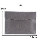 A4 / A6 Leder Dokumentenmappe aus PU-Leder – Eleganter File Folder & Organizer für Schule, Büro & Verträge