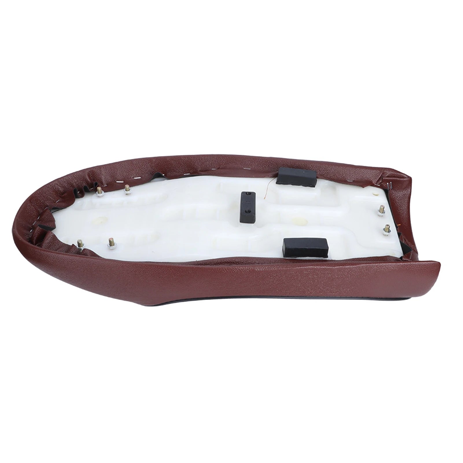 Vintage Café Racer Motorradsitz aus PU Leder – Flacher Retro Sattel für CG125, GN & CB400SS