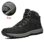 DEKABR Herren Winter Boots – Handgefertigte Schneestiefel aus echtem Leder mit Fell, Wasserdicht, Hoher Schaft, Größen 39-48