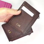 ISKYBOB Süße Damen Geldbörse aus PU-Leder – Kurze Wallet mit Reißverschluss & Druckknopf, Cartoon-Print, Kartenhalter & Münzfach