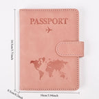 CEXIKA Personalisierte Reisepasshülle – PU-Leder Passport Cover mit Namensgravur als Geschenk zur Hochzeit & Reise