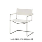 Italienischer Bauhaus Lederstuhl aus Sattelleder – Comedor moderno y muebles de diseño retro con iluminación y lujo