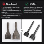 WUTA Basic Series Lederstanzen Set 5–11 tlg. – Halbmond- & Eckenstanzer aus Carbonstahl für Gürtel, Taschen & Riemenenden