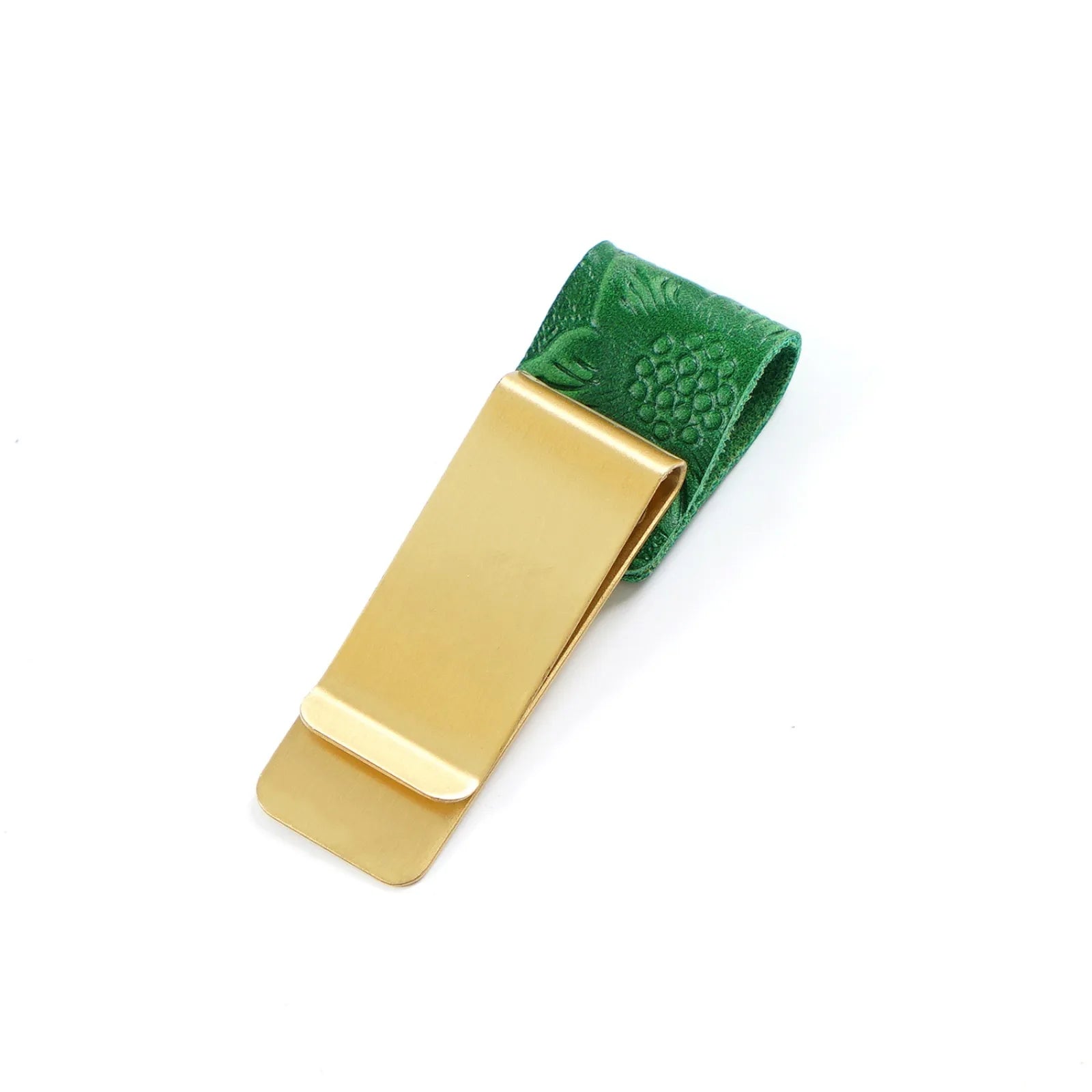 Leder Stiftehalter Clip mit Messing-Lesezeichen – Eleganter Pen Clip für Traveler Notebooks & Journale