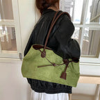 LEFTSIDE Damen PU-Leder Schultertasche – Retro Underarm Bag 2025, Luxus Casual Tote pour Herbst &amp; Winter 