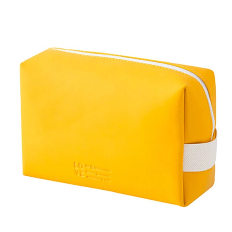 PU Leder Reise-Kosmetiktasche – Wasserdichter Make-up & Kulturbeutel für Damen & Herren, multifunktionaler Organizer